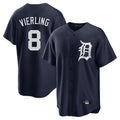 D.Tigers #8 Matt Vierling Player Navy Game Home Fdoa Stitched Jerseys