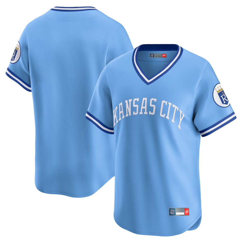 KC.Royals ## Royals Blank Player Light Blue Limited Throwback Cooperstown Collection T-shirt Fdoa Stitched Jerseys