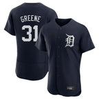 D.Tigers #31 Riley Greene Player Navy Limited Elite Home Fdoa Stitched Jerseys