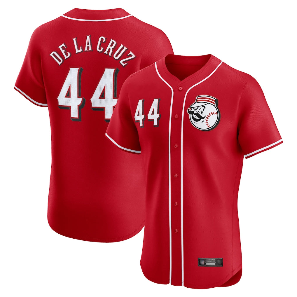 C.Reds #44 Elly De La Cruz Player Red Limited Elite Home Game Fdoa Stitched Jerseys
