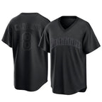 S.Mariners #8 Dominic Canzone Player Black Replica Fashion T-shirt Fdoa Stitched Jerseys