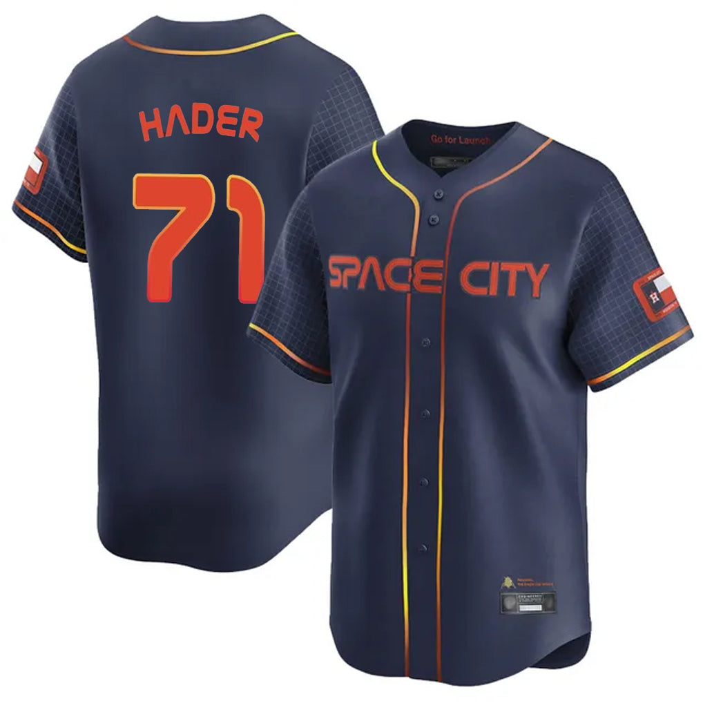 H.Astros #71 Josh Hader Player Navy City Connect Limited Home Fdoa Stitched Jerseys