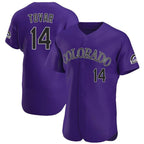 C.Rockies #14 Ezequiel Tovar Player Purple Limited Elite Home Fdoa Stitched Jerseys
