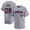 C.Guardians #28 Tanner Bibee Player Gray Road Limited Home Fdoa Stitched Jerseys