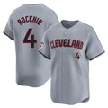 C.Guardians #4 Brayan Rocchio Player Gray Road Limited Home Fdoa Stitched Jerseys