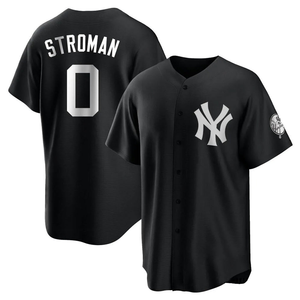 NY.Yankees #0 Marcus Stroman Player Black Game Fdoa Stitched Jerseys