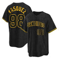 S.Diego Padres #98 Randy Vasquez Player Black Snake Skin City Home Game Fdoa Stitched Jerseys