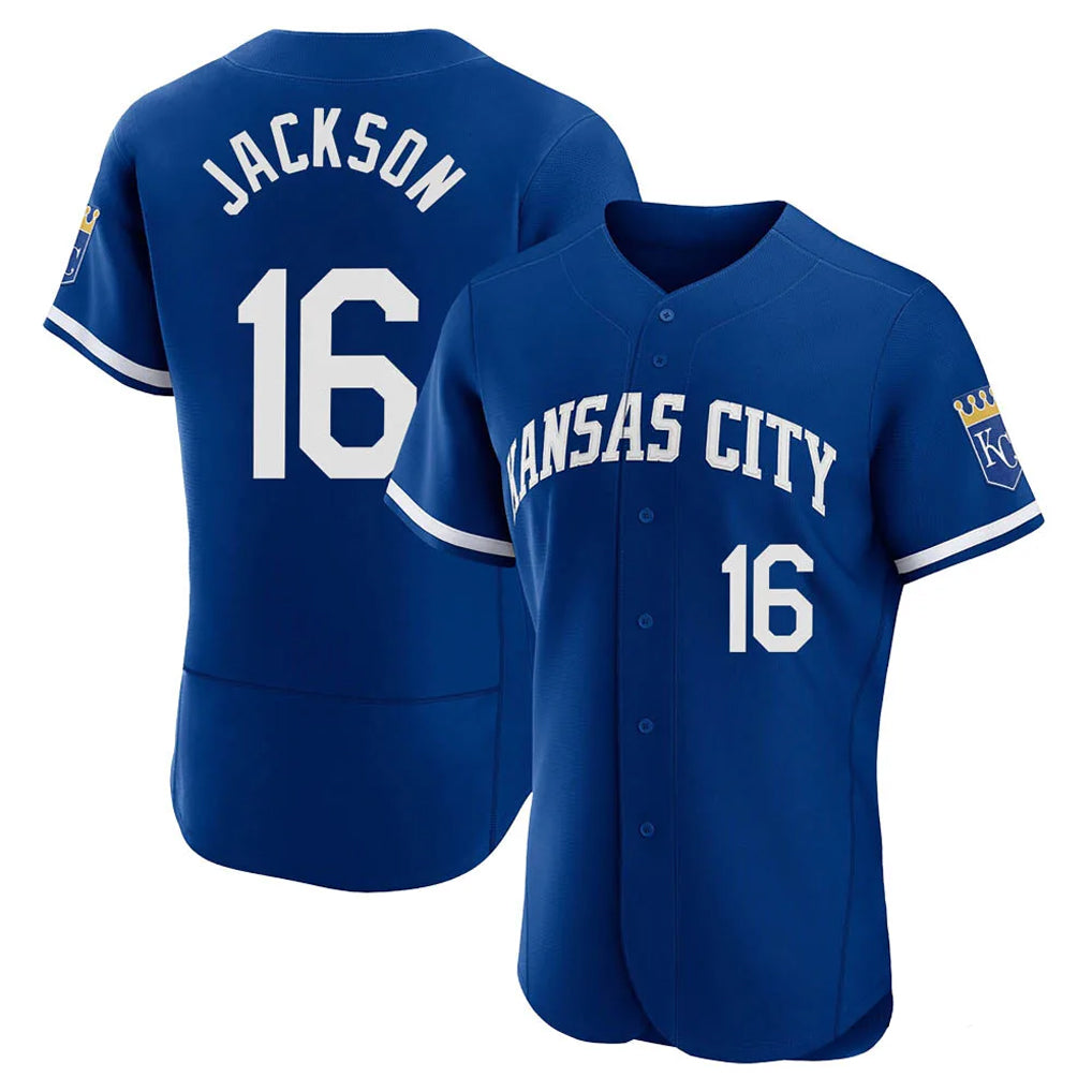 KC.Royals #16 Bo Jackson Player Royal City Connect Limited Elite Home Game Fdoa Stitched Jerseys