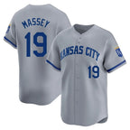 KC.Royals #19 Michael Massey Player Gray Limited Home Fdoa Stitched Jerseys