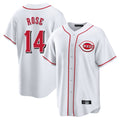C.Reds #14 Pete Rose Player White Game Home Fdoa Stitched Jerseys