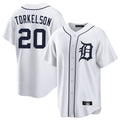 D.Tigers #20 Spencer Torkelson Player White Home Game Fdoa Stitched Jerseys