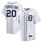 D.Tigers #20 Spencer Torkelson Player White Home Game Fdoa Stitched Jerseys