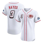 C.Reds #3 Ke'Bryan Hayes Player White Speedway Classic Limited Elite Home Fdoa Stitched Jerseys