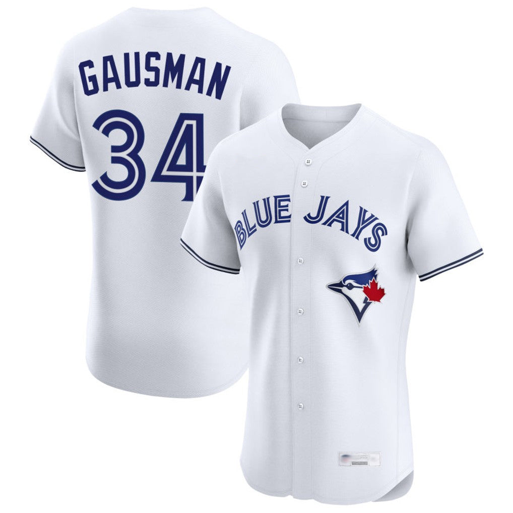 T.Blue Jays #34 Kevin Gausman Player White Home Elite Fdoa Stitched Jerseys
