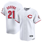 C.Reds #21 Hunter Greene Player White Limited Home Fdoa Stitched Jerseys