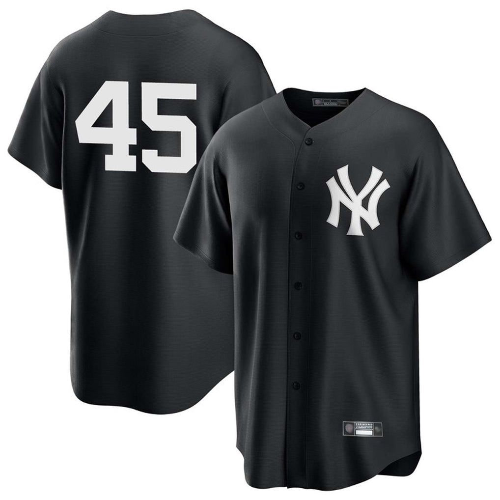 NY.Yankees #45 Gerrit Cole Player Black Game Fdoa Stitched Jerseys