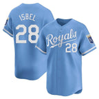 KC.Royals #28 Kyle Isbel Player Light Blue Alt Limited Home Fdoa Stitched Jerseys