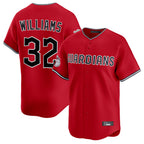 C.Guardians #32 Gavin Williams Player Red Limited Home Fdoa Stitched Jerseys