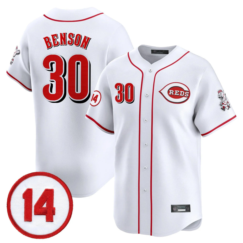 C.Reds #30 Ken Griffey Player White Vapor Premier Limited Home Fdoa Stitched Jerseys