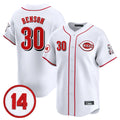 C.Reds #30 Ken Griffey Player White Vapor Premier Limited Home Fdoa Stitched Jerseys