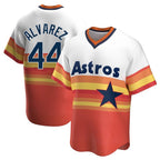 H.Astros #44 Yordan Alvarez Player Rainbow Cooperstown Collection T-shirt Fdoa Stitched Jerseys