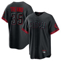 C.Reds #35 Jose Trevino Player Black City Connect Home Game Fdoa Stitched Jerseys
