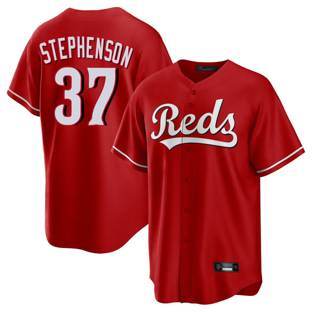 C.Reds #37 Tyler Stephenson Player Red Home Game Fdoa Stitched Jerseys
