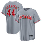 C.Reds #44 Elly De La Cruz Player Gray Home Game Fdoa Stitched Jerseys