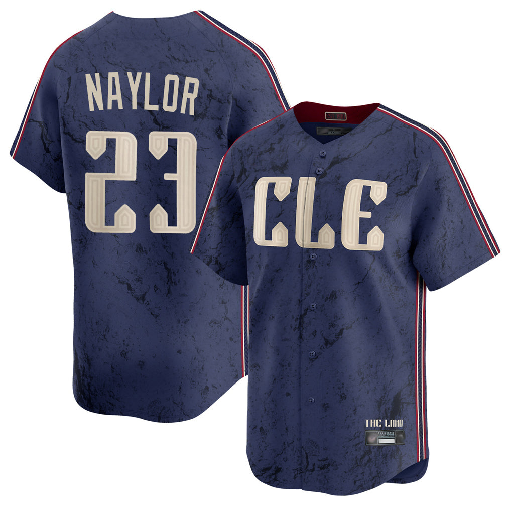 C.Guardians #23 Bo Naylor Player Navy City Connect Limited Home Fdoa Stitched Jerseys