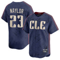 C.Guardians #23 Bo Naylor Player Navy City Connect Limited Home Fdoa Stitched Jerseys