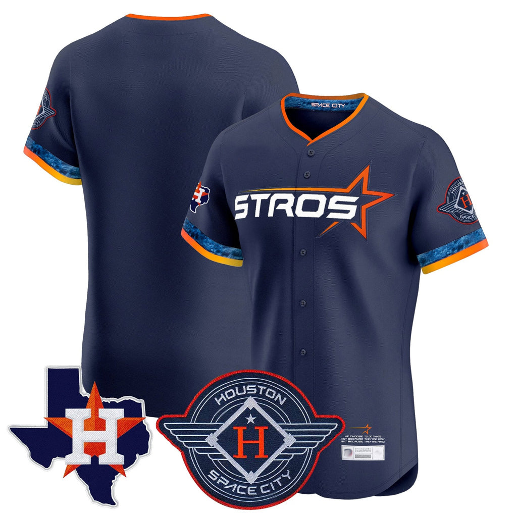 H.Astros ## Astros Blank Player Navy City Connect Texas Patch Vapor Premier Limited Elite Home Fdoa Stitched Jerseys