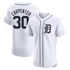 D.Tigers #30 Kerry Carpenter Player White Limited Elite Home Fdoa Stitched Jerseys