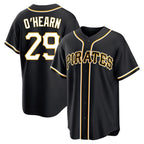 P.Pirates #29 Ryan O¡¯Hearn Player Black Fashion Out Home Game Fdoa Stitched Jerseys
