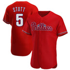 P.Phillies #5 Bryson Stott Player Red Home Limited Elite Fdoa Stitched Jerseys