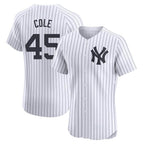 NY.Yankees #45 Gerrit Cole Player White Limited Elite Home Fdoa Stitched Jerseys
