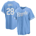 KC.Royals #28 Kyle Isbel Player Light Blue Home Game Fdoa Stitched Jerseys