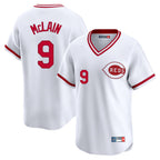 C.Reds #9 Matt McLain Player White Cooperstown Collection Limited T-shirt Home Fdoa Stitched Jerseys