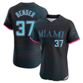 M.Marlins #37 Anthony Bender Player Black City Connect Home Limited Elite Fdoa Stitched Jerseys