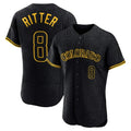 C.Rockies #8 Ryan Ritter Player Black Snake Skin City Limited Elite Home Fdoa Stitched Jerseys