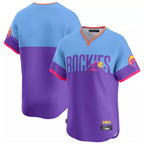 C.Rockies ## Rockies Blank Player Purple-Light Blue City Connect Limited Home T-shirt Fdoa Stitched Jerseys