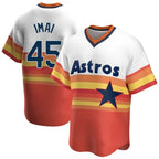 H.Astros #45 Tatsuya Imai Player Rainbow Cooperstown Collection T-shirt Fdoa Stitched Jerseys
