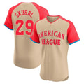 D.Tigers #29 Tarik Skubal Player Cream American League All-Star Limited Elite Home Fdoa Stitched Jerseys