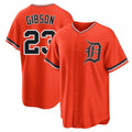 D.Tigers #23 Kirk Gibson Player Orange Home Game Fdoa Stitched Jerseys