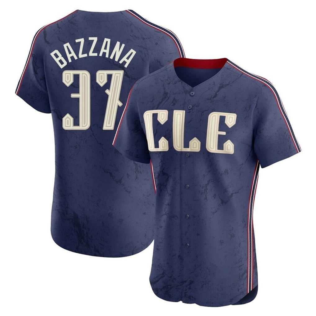 C.Guardians #37 Travis Bazzana Player Navy City Connect Limited Elite Home Fdoa Stitched Jerseys