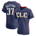 C.Guardians #37 Travis Bazzana Player Navy City Connect Limited Elite Home Fdoa Stitched Jerseys
