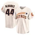 H.Astros #44 Yordan Alvarez Player Cream Throwback Cooperstown Collection Limited Fdoa Stitched Jerseys