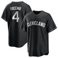 C.Guardians #4 Brayan Rocchio Player Black Home Game Fdoa Stitched Jerseys