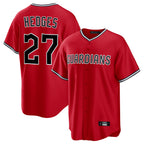 C.Guardians #27 Austin Hedges Player Red Home Game Fdoa Stitched Jerseys