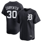 D.Tigers #30 Kerry Carpenter Player Navy Home Limited Game Fdoa Stitched Jerseys