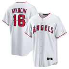 LA.Angels #16 Yusei Kikuchi Player White Home Game Fdoa Stitched Jerseys